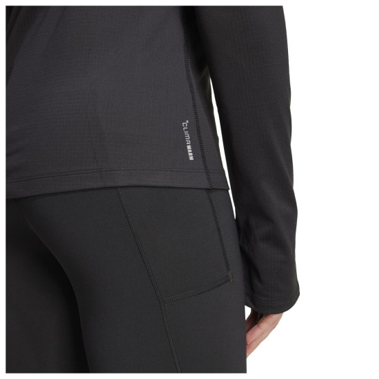 Adidas Γυναικεία μακρυμάνικη μπλούζα Own the Run Winterized Hooded Half-Zip